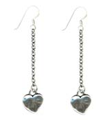 Danon Small Heart Chain Earrings EF2497 - 32.00