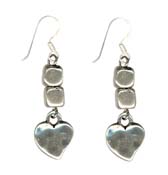 Danon Heart and Cube Earrings EF2499 - 32.00
