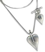 Danon Double Heart Necklace N4167 - 74.00