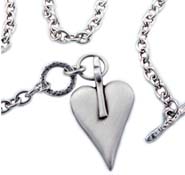 Danon Chunky Heart Necklace N4471 - 62.00