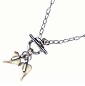 Danon Small Double Heart Necklace N4663 - 50.00