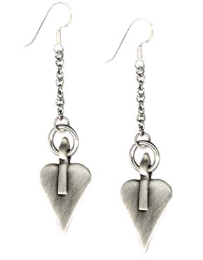 Danon Heart Chain Earrings EF2496